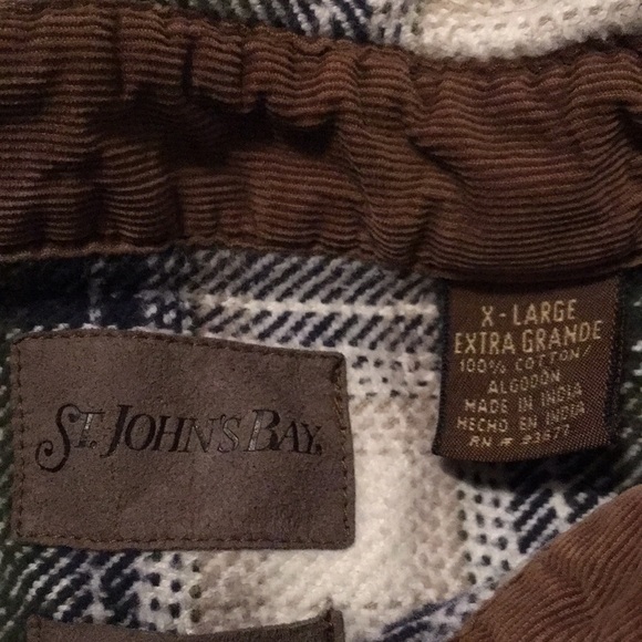 St. John’s Bay Men’s heavyweight plaid flannel shirt size XL - Picture 5 of 5